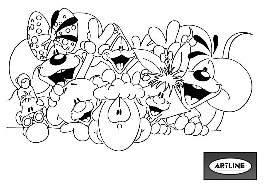 Diddl coloring pages