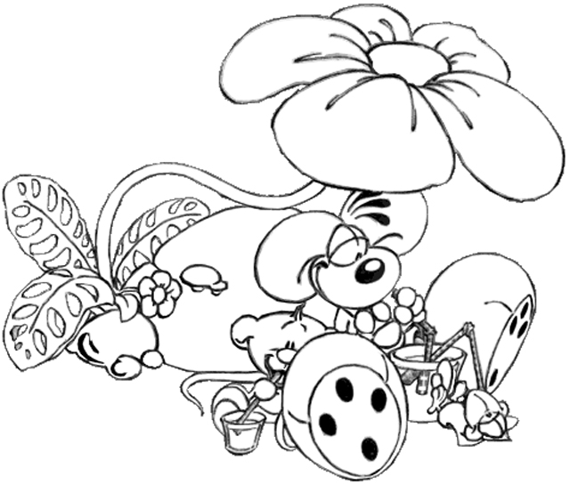 Diddl coloring pages