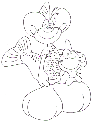 Diddl coloring pages