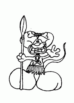 Diddl coloring pages
