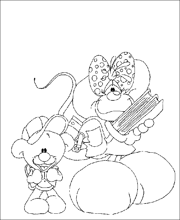 Diddl coloring pages