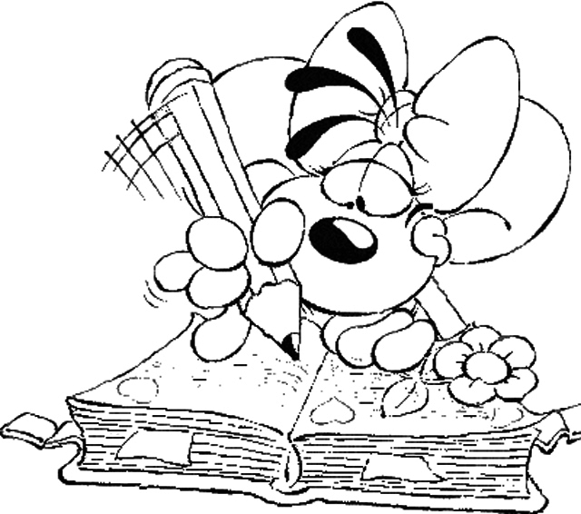 Diddl coloring pages