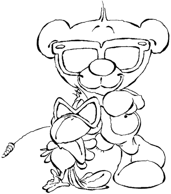 Diddl coloring pages