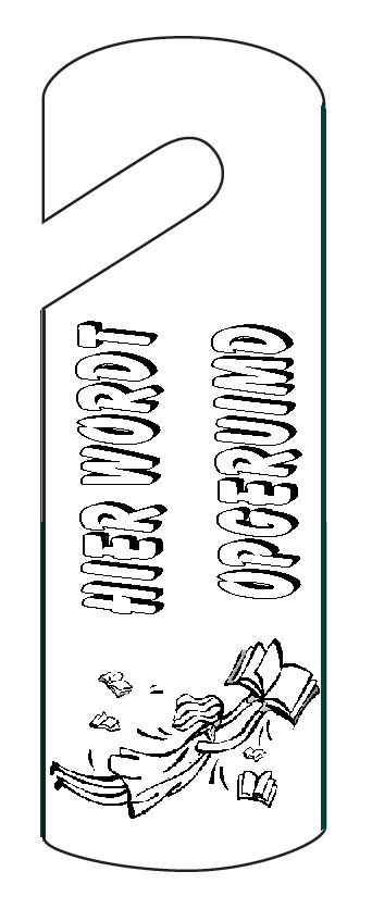 Door hanger coloring pages