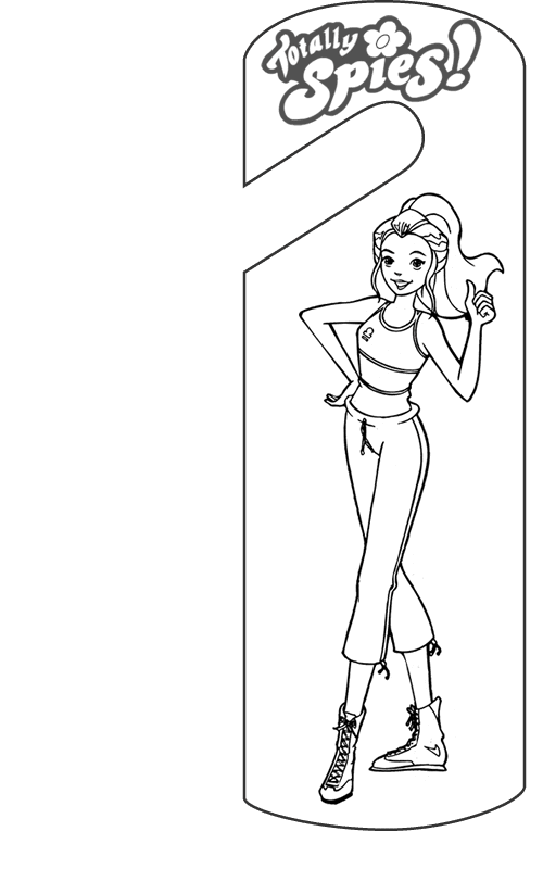 Door hanger coloring pages