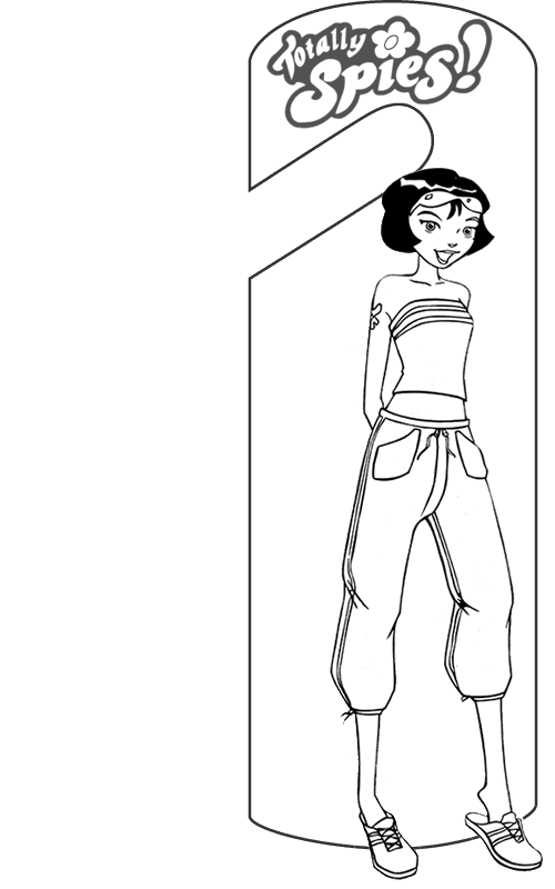 Door hanger coloring pages