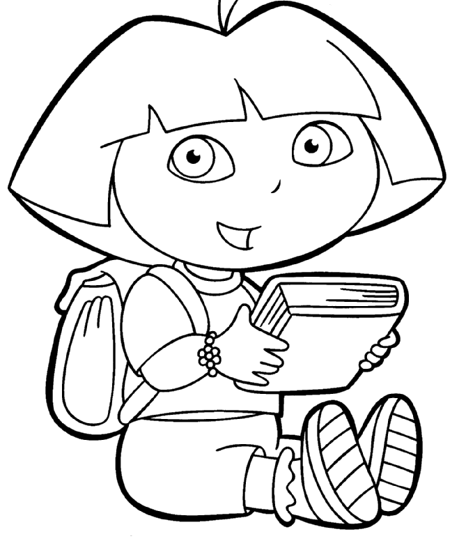 Dora the explorer coloring pages