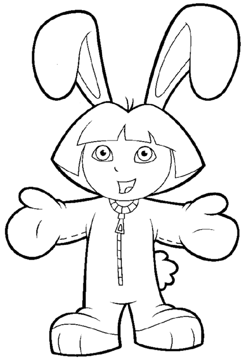 Dora the explorer coloring pages