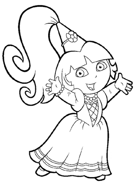 Dora the explorer coloring pages