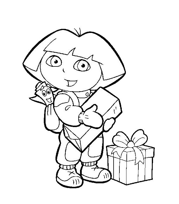 Dora the explorer coloring pages