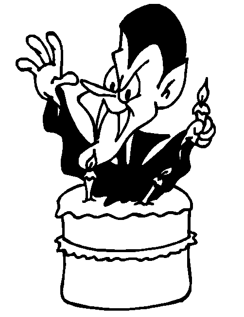 Dracula coloring pages