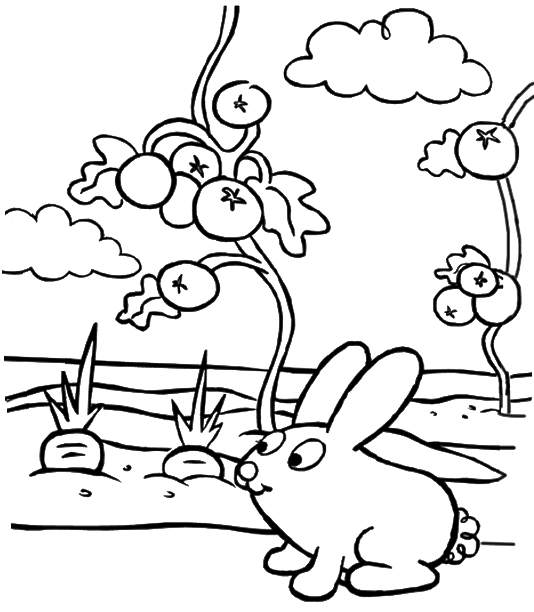 Eating coloring pages