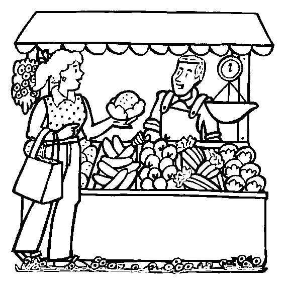 Eating coloring pages