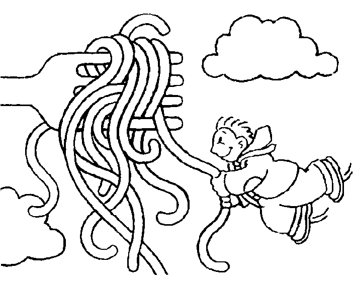 Eating coloring pages