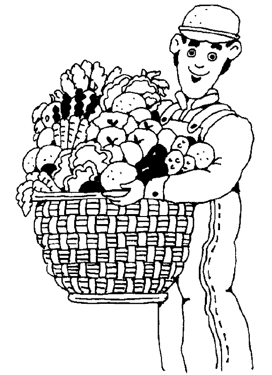 Eating coloring pages