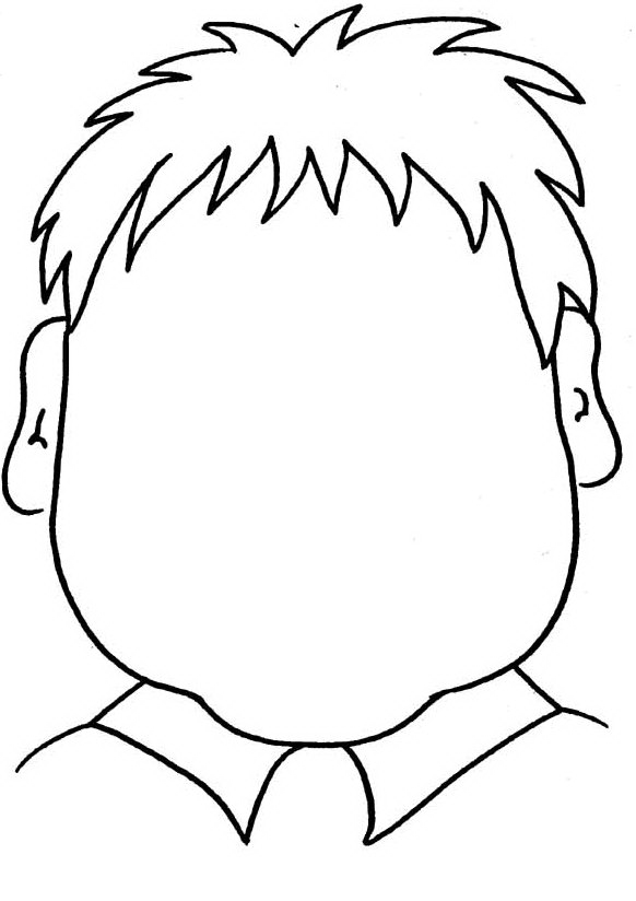 Faces coloring pages