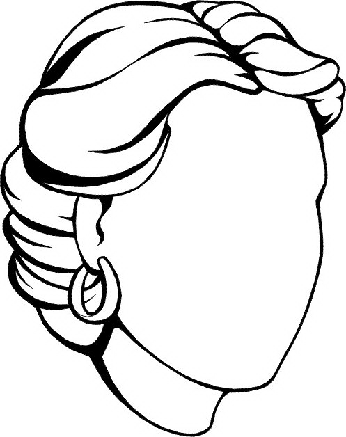 Faces coloring pages