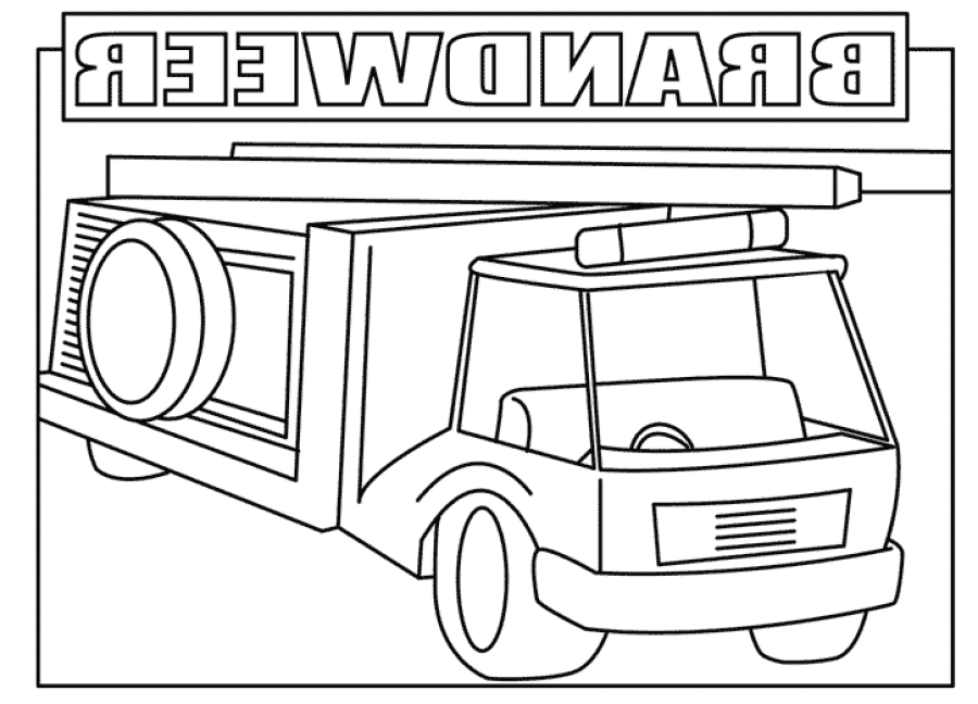 Fireman coloring pages