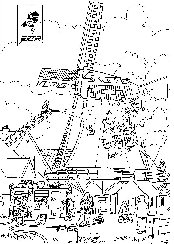 Fireman coloring pages