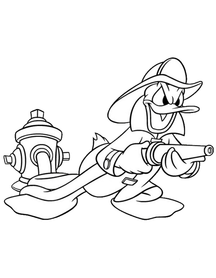 Fireman coloring pages