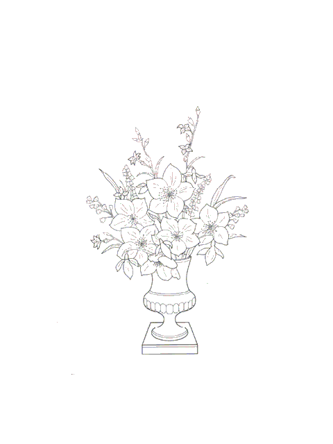 Flower bouquet coloring pages