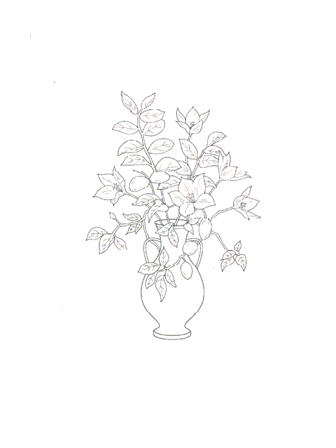 Flower bouquet coloring pages