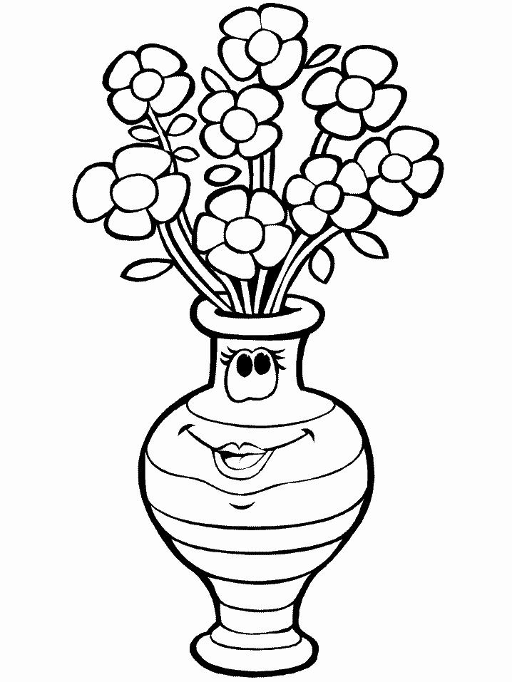 Flowers coloring pages