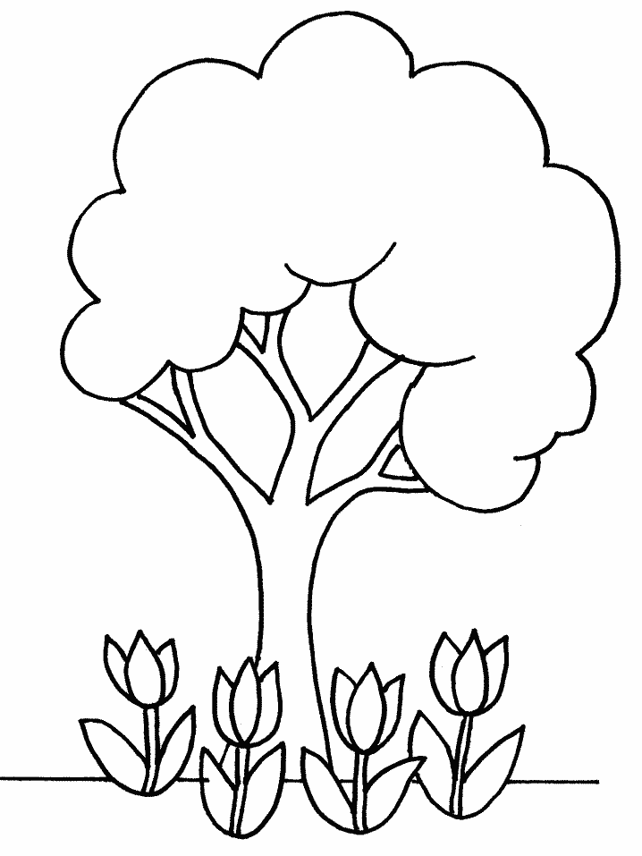 Flowers coloring pages