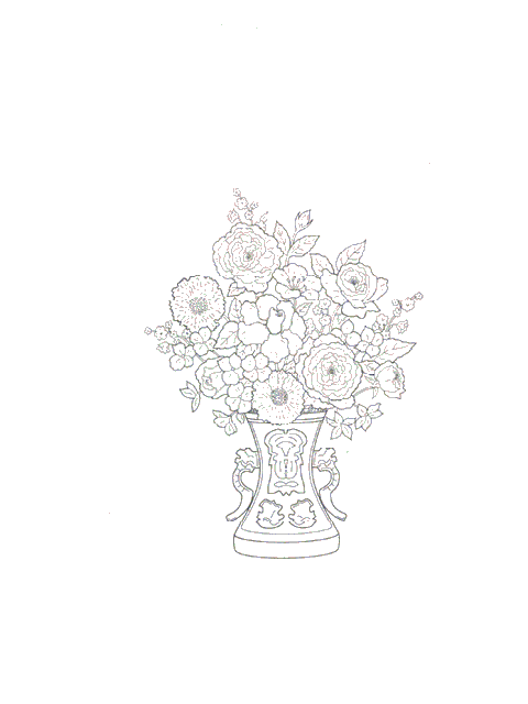 Flowers coloring pages