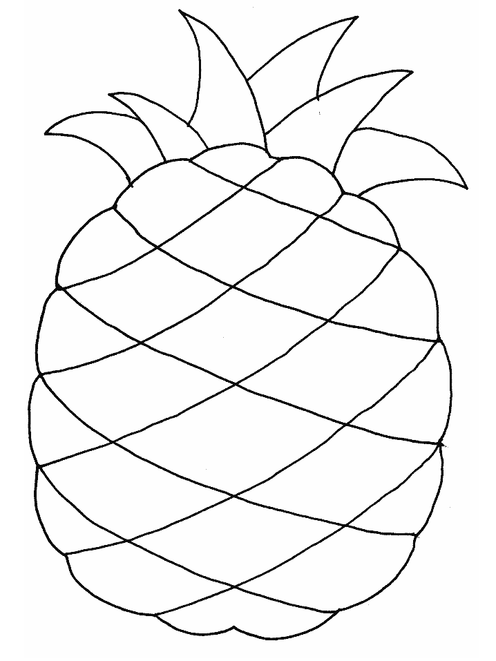 Fruit and vegetables coloring pages