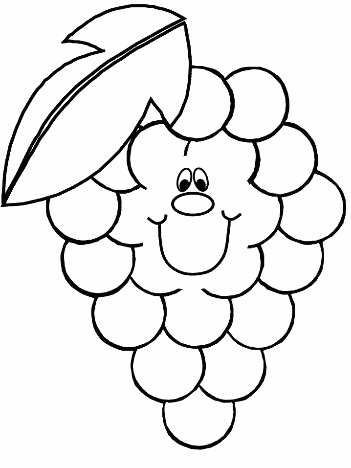 Fruit and vegetables coloring pages