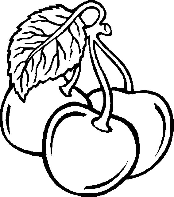 Fruit and vegetables coloring pages