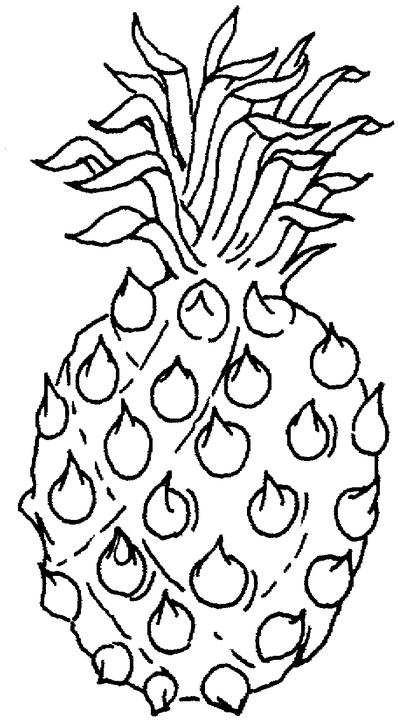 Fruit and vegetables coloring pages