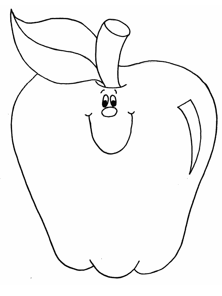 Fruit and vegetables coloring pages