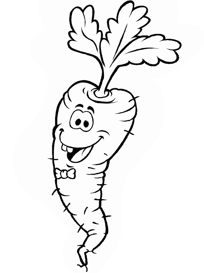 Fruit and vegetables coloring pages