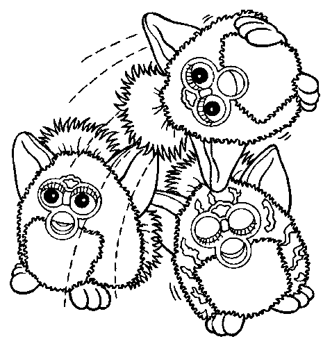 Furby coloring pages