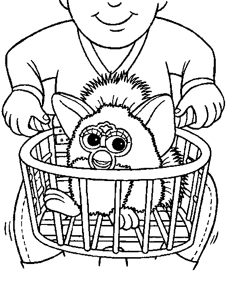 Furby coloring pages