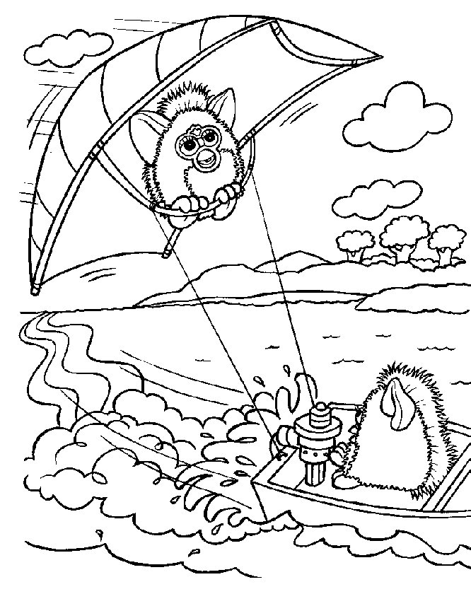 Furby coloring pages