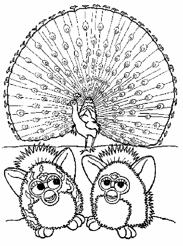 Furby coloring pages