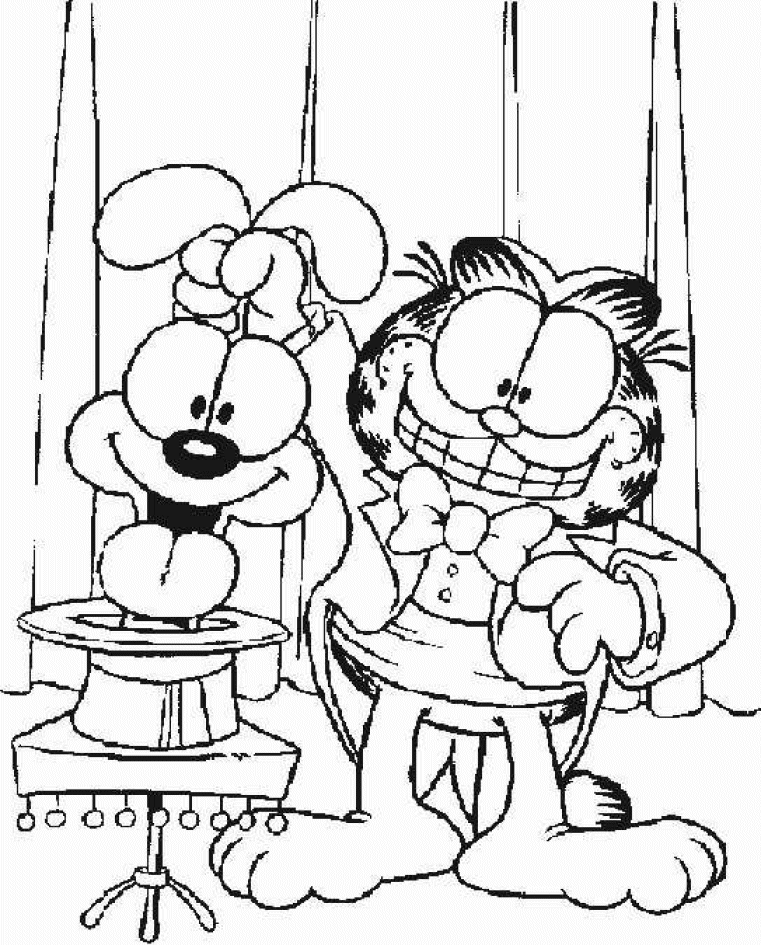 Garfield coloring pages