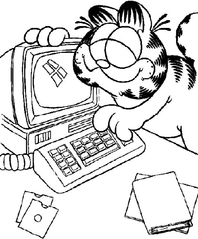 Garfield coloring pages