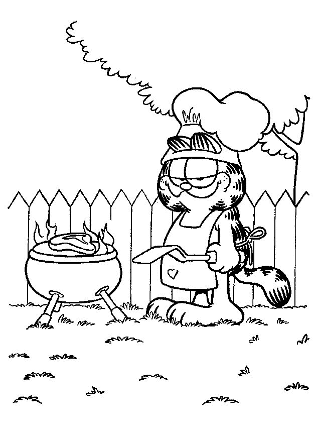 Garfield coloring pages