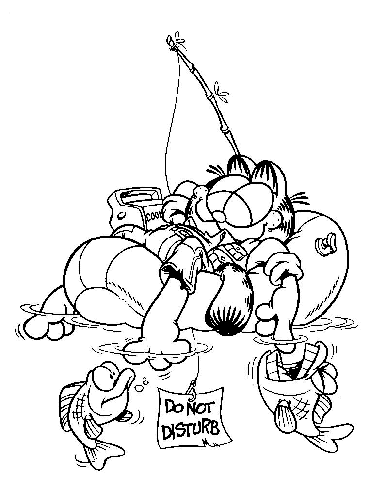 Garfield coloring pages