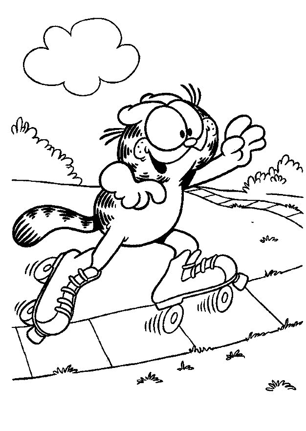 Garfield coloring pages