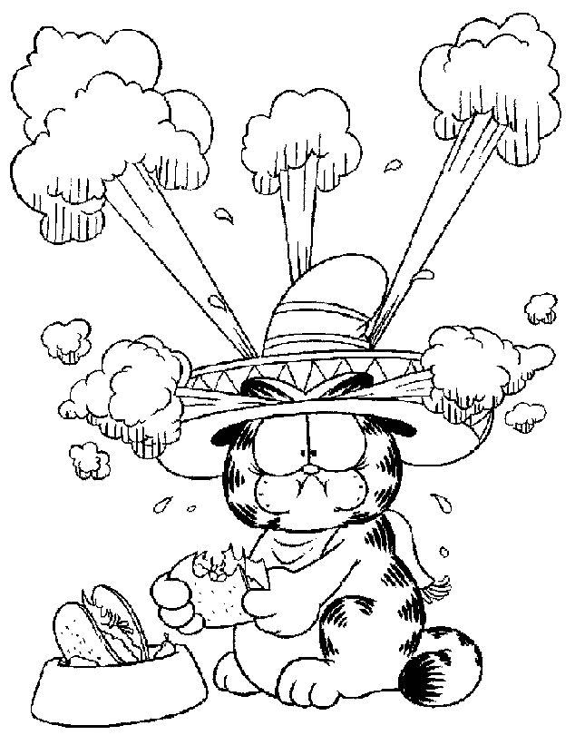 Garfield coloring pages