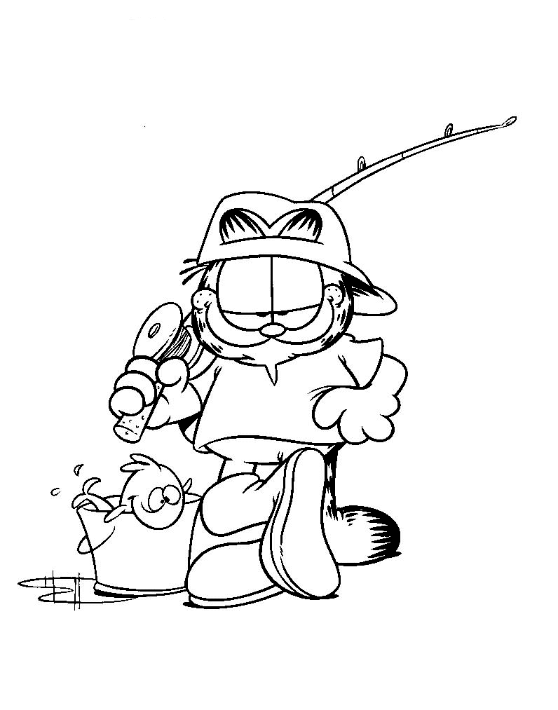 Garfield coloring pages