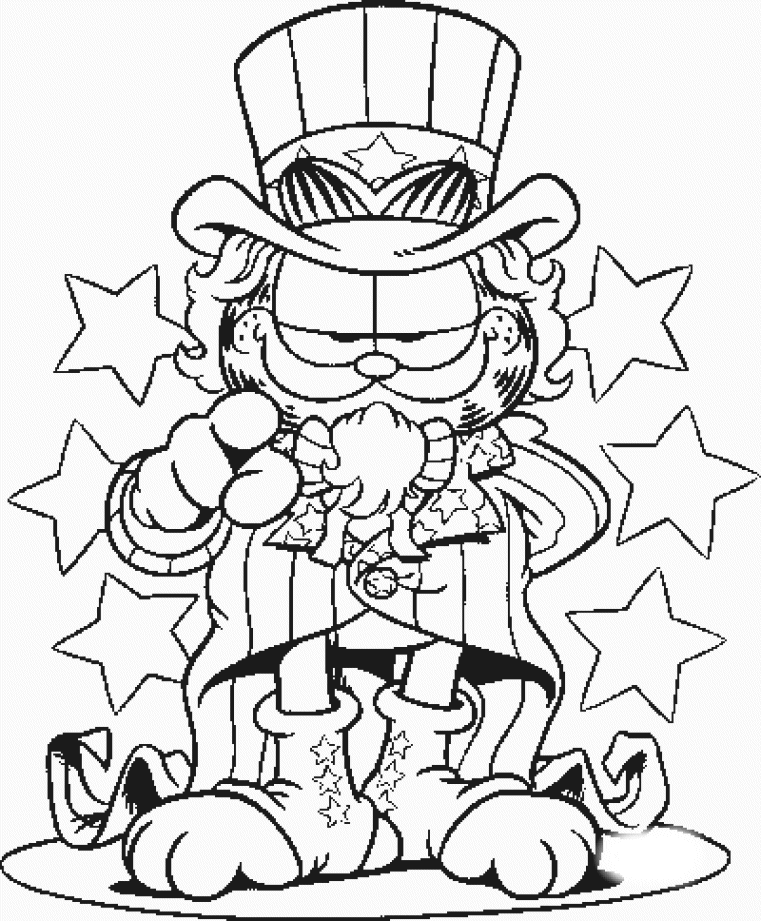 Garfield coloring pages