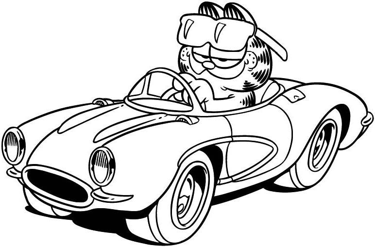 Garfield coloring pages