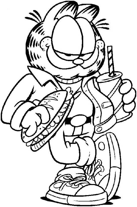 Garfield coloring pages