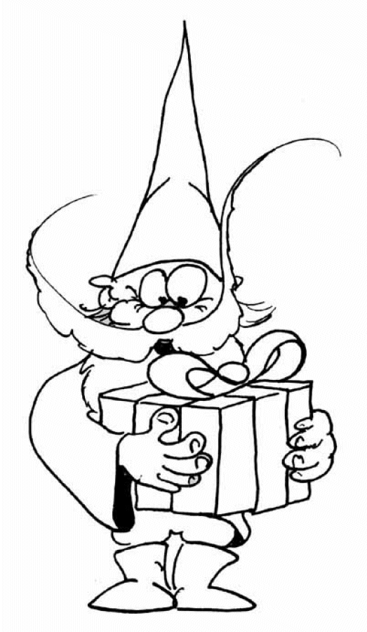 Gnome coloring pages